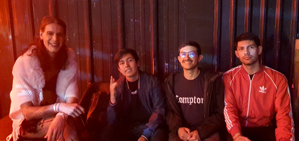 DJ Amapola junto a otros participantes del Concurso Clandestino 2024